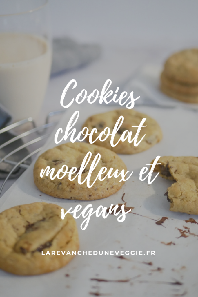 Recette de cookies vegans et moelleux simple et rapide à faire. 